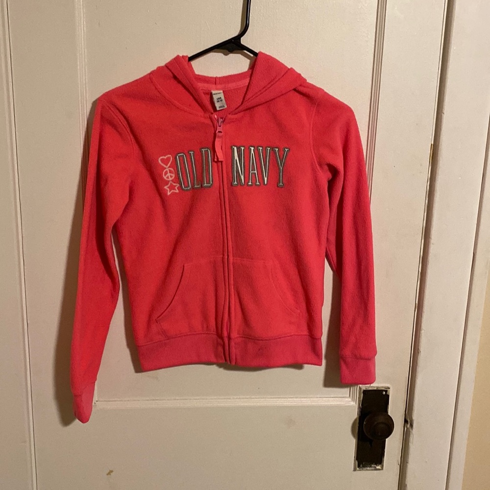 Girls old navy zip up hoodie